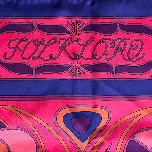 HERMES Folklore Silk Scarf 140cm - Picture 2 of 9